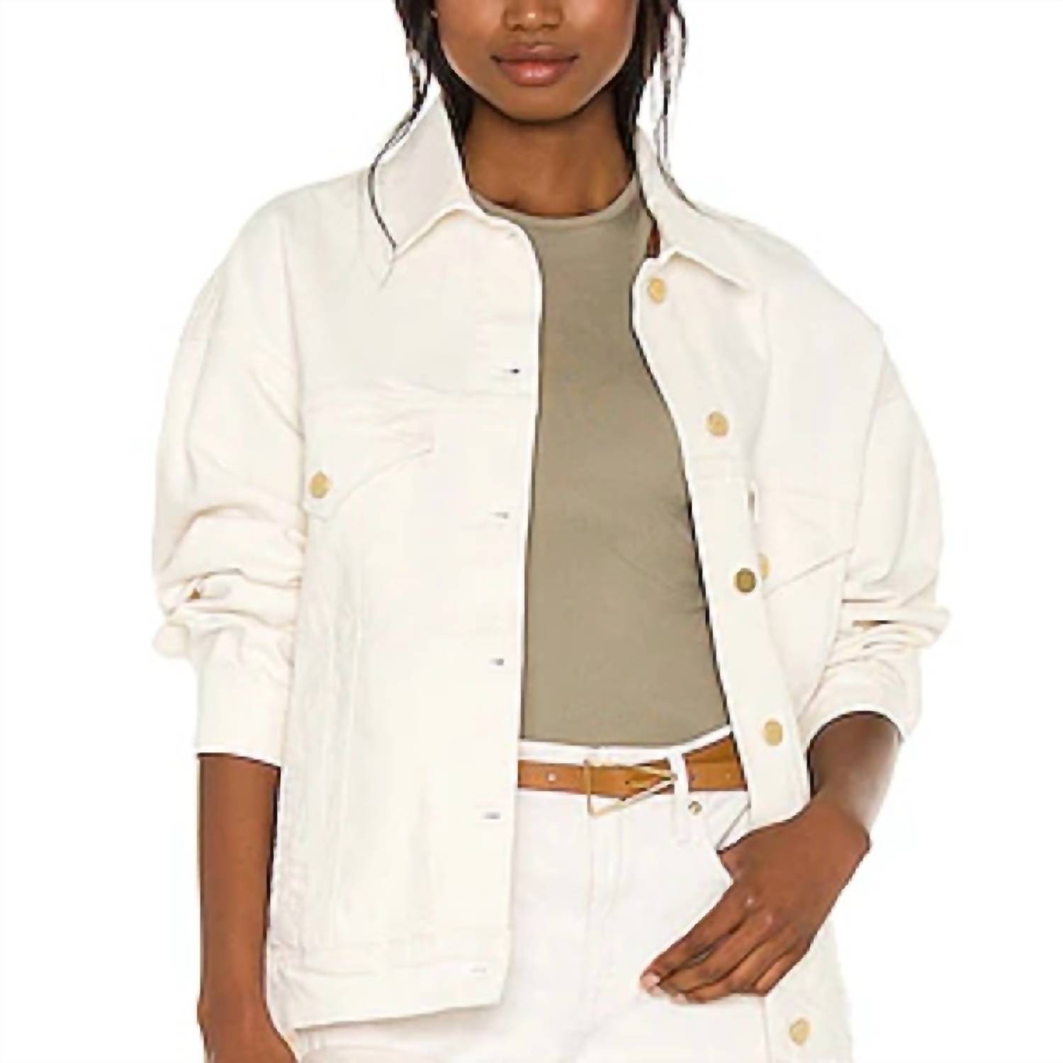 New Frame Le Oversized Jacket In Au Natural
